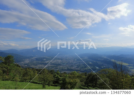 View of Chichibu from Minoyama Park in Chichibu County, Saitama Prefecture 134877060