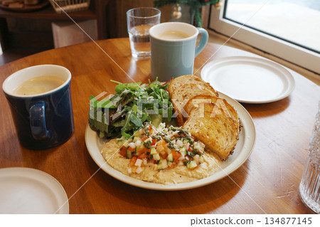 korea cafe coffee breakfast in the cafe korea cafe coffee breakfast in the cafe 134877145
