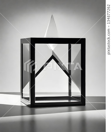 Illustration of a monitor in a picture frame 134877262