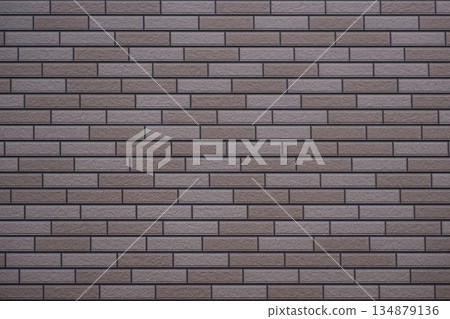 Brown tile wall background 134879136