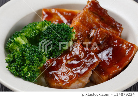 Pork belly boiled 134879224
