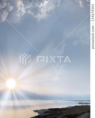 Sunrise over the Israel Sea Sunrise over the Israel Sea 134879565