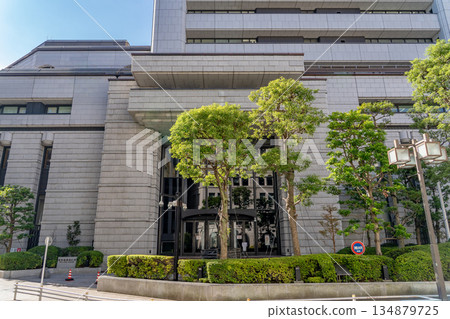 Nihonbashi Kabutocho, Tokyo Stock Exchange (TSE stock market) main building, the birthplace of securities trading Nihonbashi Kabutocho, Tokyo Stock Exchange (TSE stock market) main building, the birthplace of securities trading 134879725
