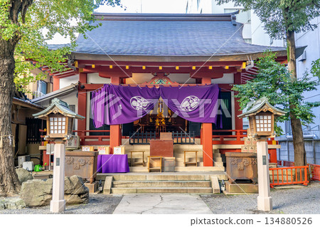 日本橋日枝神社（永田町日枝神社的附屬神社）日本橋附屬神社，祭祀殿，建於德川家康入江戶時期 134880526