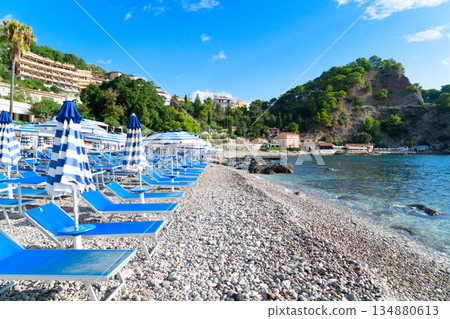 Taormina beach, Sicily Italy Taormina beach, Sicily Italy 134880613