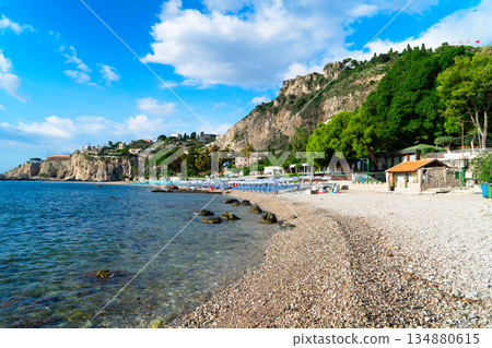 Taormina beach, Sicily Italy 134880615