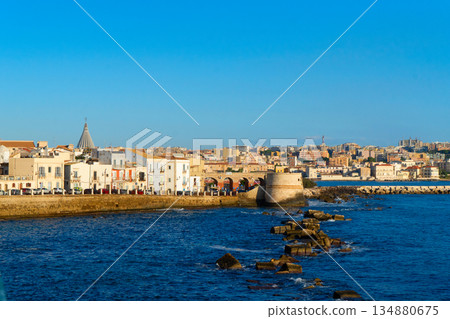 Syracuse old town, Sicily Italy 134880675