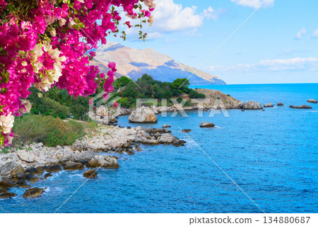 Scopello cliffs, Sicily Island, Italy Scopello cliffs, Sicily Island, Italy 134880687
