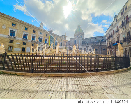Palermo old town, Sicily Italy Palermo old town, Sicily Italy 134880704