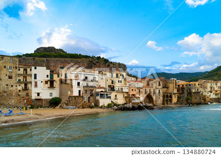 Cefalu old town, Sicily Italy Cefalu old town, Sicily Italy 134880724