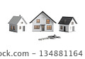 Transparent background real estate and housing icon material 134881164