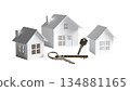 Transparent background real estate and housing icon material 134881165