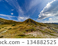 High altitude mountain meadows and rocky peaks in High Tatras, Slovakia 134882525
