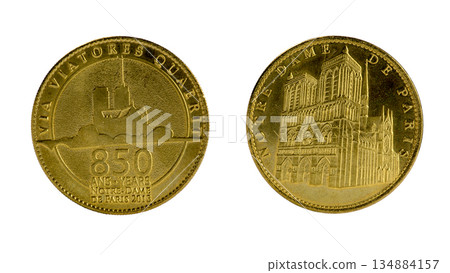 Souvenir coin "850 years of Notre Dame" 134884157