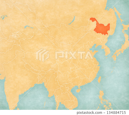Map of China - Heilongjiang 134884715