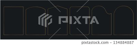 Thin gold Frame 134884887