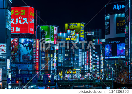 新宿大護衛隊的夜景 134886293