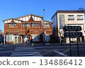 Streetscape of Karuizawa in the dead of winter (Karuizawa, Kitasaku District, Nagano Prefecture) 134886412