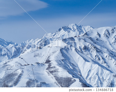 Snow-capped mountains of the Northern Alps, Hakuba Village, Nagano Prefecture Snow-capped mountains of the Northern Alps, Hakuba Village, Nagano Prefecture 134886718