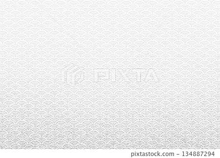 Background image 2: A sparkling, delicate silver pattern overlaid with a Seigaiha pattern 134887294