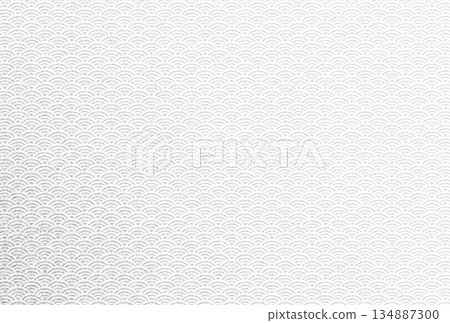 Background image 8 with a sparkling, delicate silver pattern overlaid with a Seigaiha pattern 134887300