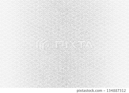背景圖19，飾以閃亮精緻的銀色圖案，並疊加了青海波圖案。 134887312