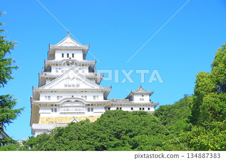Scenery of National Treasure Himeji Castle, Himeji City, Hyogo Prefecture 134887383