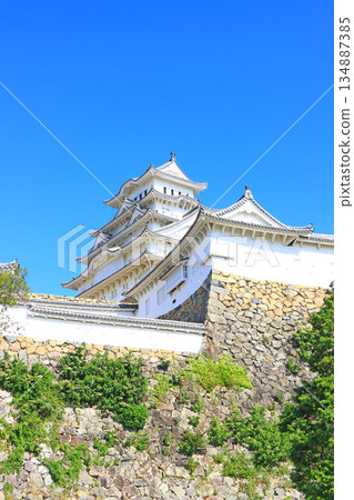 兵庫縣姬路市國寶姬路城風景 134887385