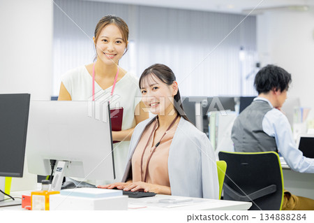 Woman working in the office Woman working in the office 134888284