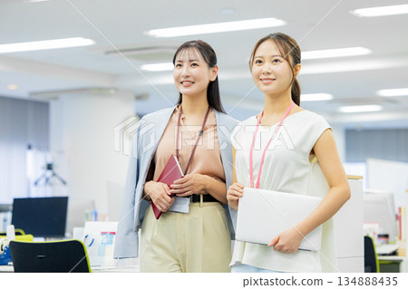 Woman working in the office Woman working in the office 134888435