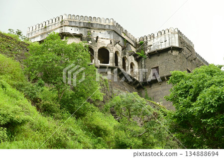 Daulatabad Fort is an ancient fort located in Maharashtra, India. Originally named Deogiri,fort built from natural rocks and is very strong. it is a fort built from natural rocks and is very strong.  134888694