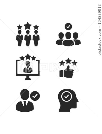 Experience employee icon stock illustration Experience employee icon stock illustration 134889018