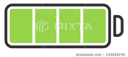 電池/電芯標記扁平圖標 134889249