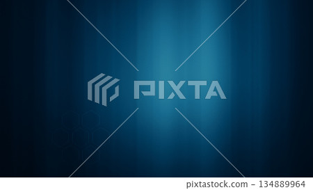 Technology background illustration with hexagons floating on a blue gradient 134889964