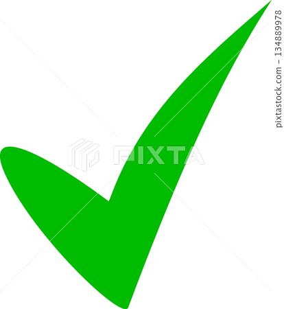 Green Check Mark Icon - Vibrant Success and Approval Tick Symbol Green Check Mark Icon - Vibrant Success and Approval Tick Symbol 134889978