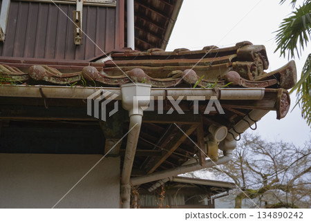 A dilapidated abandoned house in a marginal village A dilapidated abandoned house in a marginal village 134890242