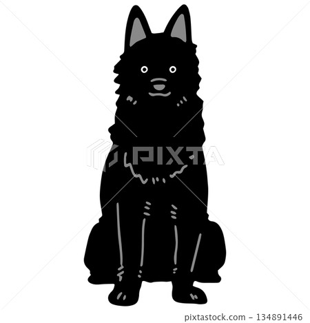 手繪小狗插畫,喜樂蒂犬 手繪小狗插畫,喜樂蒂犬 134891446