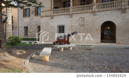 Consolat del la mar building in the city of Palma on the Spanish island of Majorca 134891624