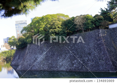 皇宮外花園的石牆 134891669