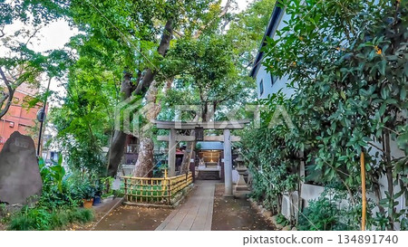 Tonomine Naito Shrine, Naito-cho, Shinjuku Ward, Tokyo. It was originally a shrine within the residence of Naito Kiyonari, a senior vassal of the early Edo Shogunate. Tonomine Naito Shrine, Naito-cho, Shinjuku Ward, Tokyo. It was originally a shrine within the residence of Naito Kiyonari, a senior vassal of the early Edo Shogunate. 134891740