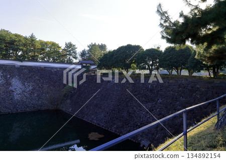 Stone walls of the Imperial Palace Outer Gardens 134892154