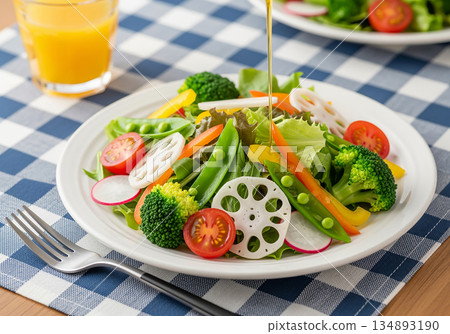 綠色沙拉 134893190