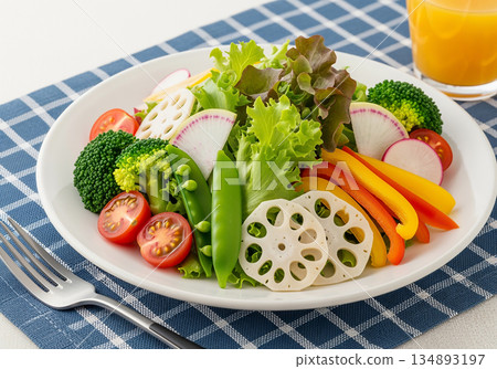 綠色沙拉 134893197