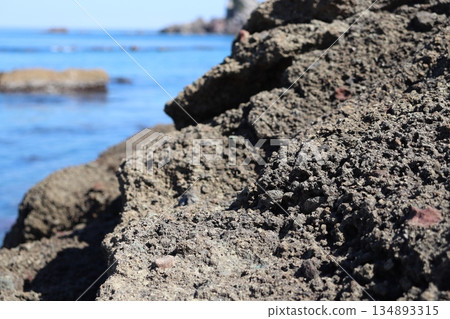 With the blue sky and the sea 134893315