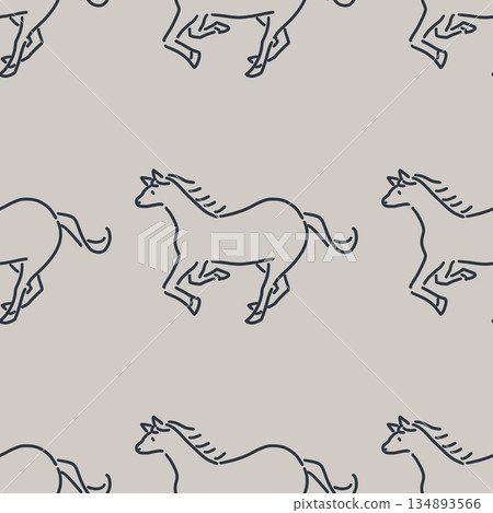 Horse pattern Horse pattern 134893566
