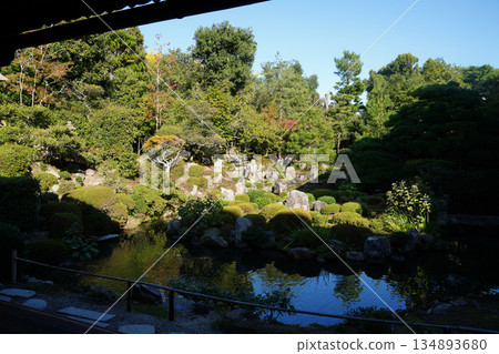 The garden of Toji-in Temple in Kyoto 134893680