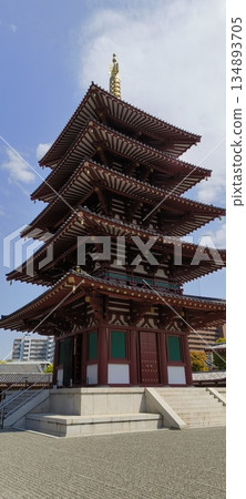Five-story pagoda of Shitennoji Five-story pagoda of Shitennoji 134893705