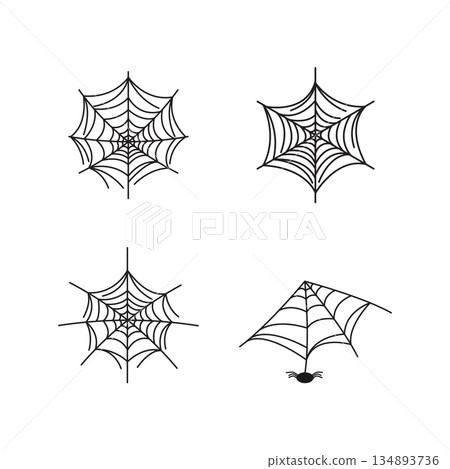 Spiderweb illustration Spiderweb illustration 134893736