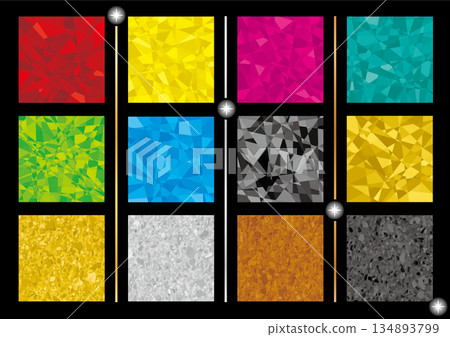 Colorful gem-like vector texture set 134893799