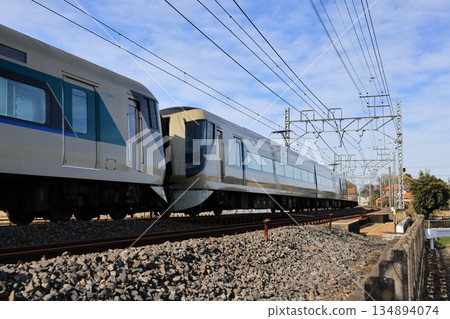 Tobu Railway's Liberty Express train Tobu Railway's Liberty Express train 134894074